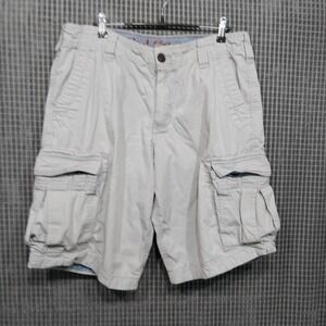 Red Camel Mens Cargo Shorts Ripstop Cotton 34 Gray